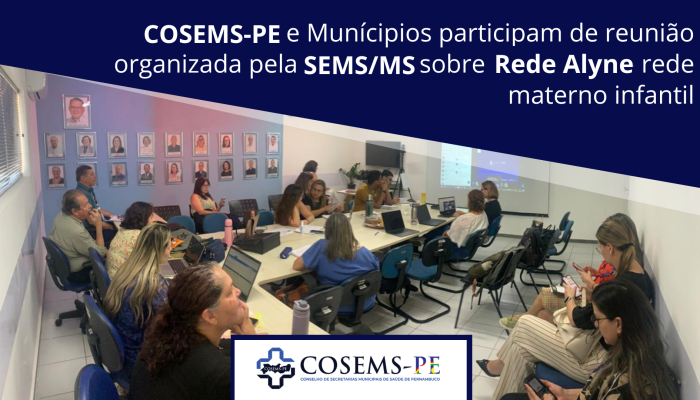 COSEMS-PE e Munícipios participam de reunião organizada pela SEMS/MS sobre Rede Alyne – rede materno infantil