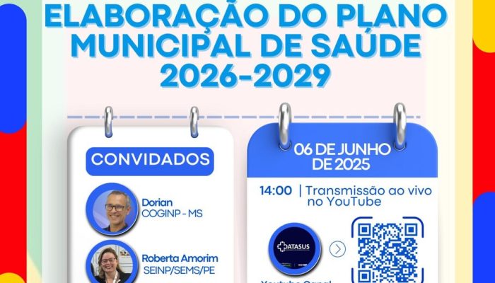 Webinário nacional discute estratégias para construção do Plano Municipal de Saúde 2026-2029