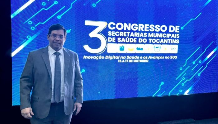 Presidente do COSEMS-PE, Elídio Moura, participa do 3º Congresso Estadual de Secretarias Municipais de Saúde do Tocantins